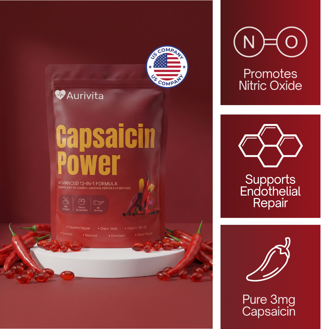 Aurivita Capsaicin Power - Cayennepfeffer-Weichkapseln