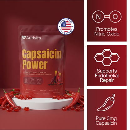 Aurivita Capsaicin Power - Cayennepfeffer-Weichkapseln