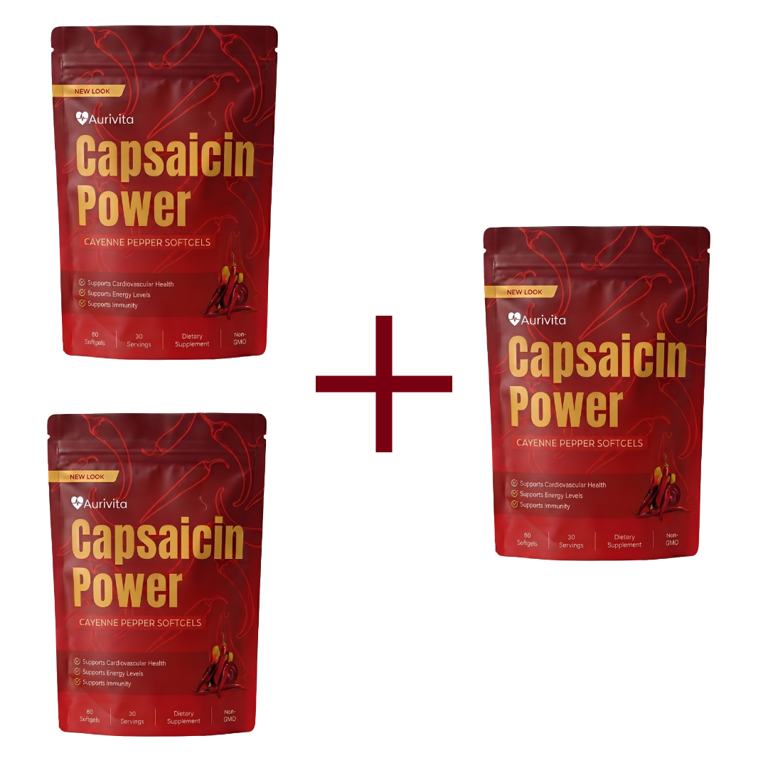 Aurivita Capsaicin Power - Cayennepfeffer-Weichkapseln