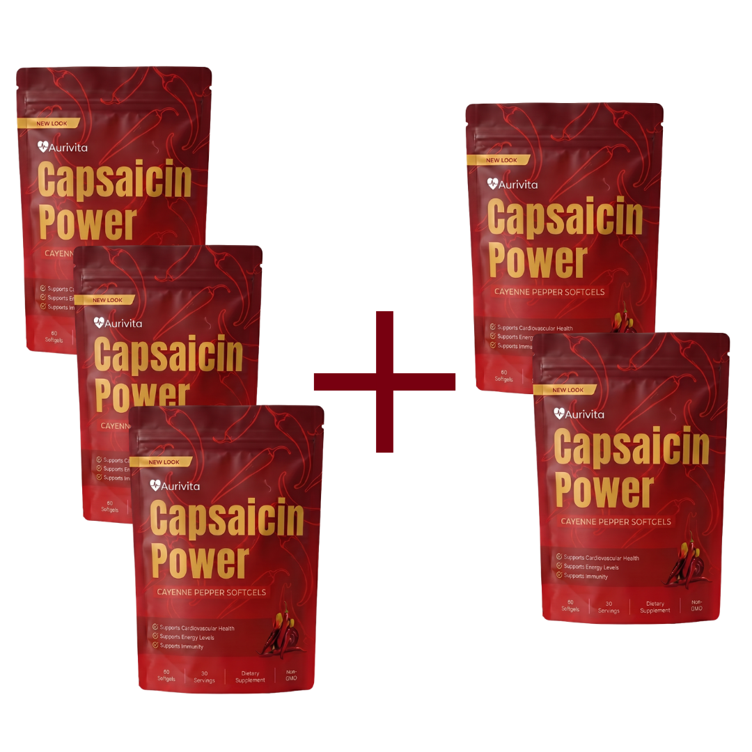 Aurivita Capsaicin Power - Cayennepfeffer-Weichkapseln