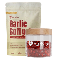 Aurivita Aged Garlic Softgels + Bamboo Jar For Softgels