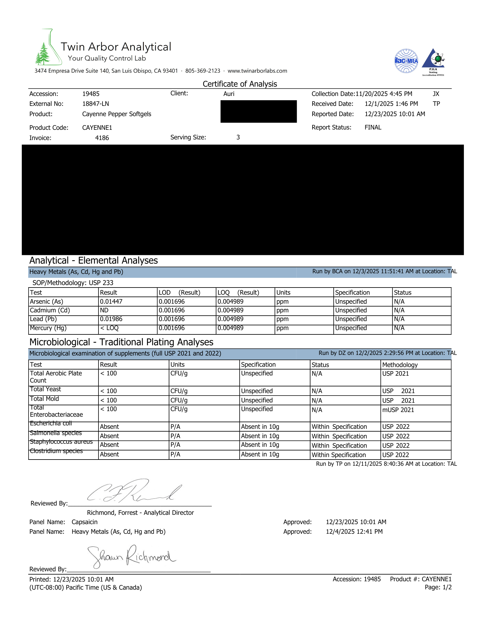 Interested In The Latest 3rd Party Testing Results?