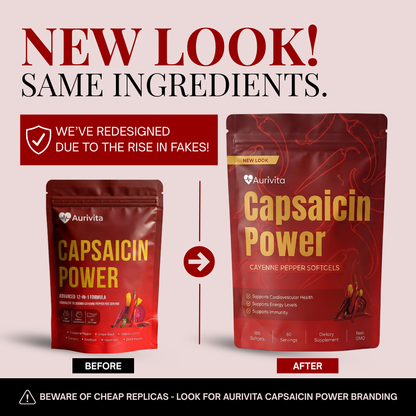 Aurivita Capsaicin Power - Cayennepfeffer-Weichkapseln