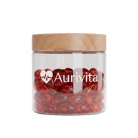 Aurivita Bamboo Lid Jar For Softgels (50mL)